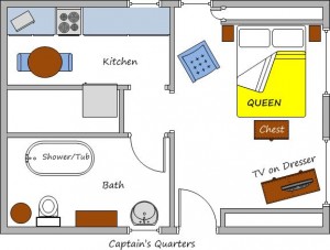 Enchanted Cottages - Captain's Cottage Floorplan